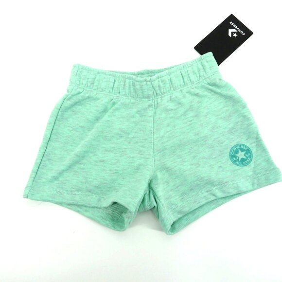 Converse Girls Ocean Mint Heather Shorts 6X NWT - Picture 1 of 3